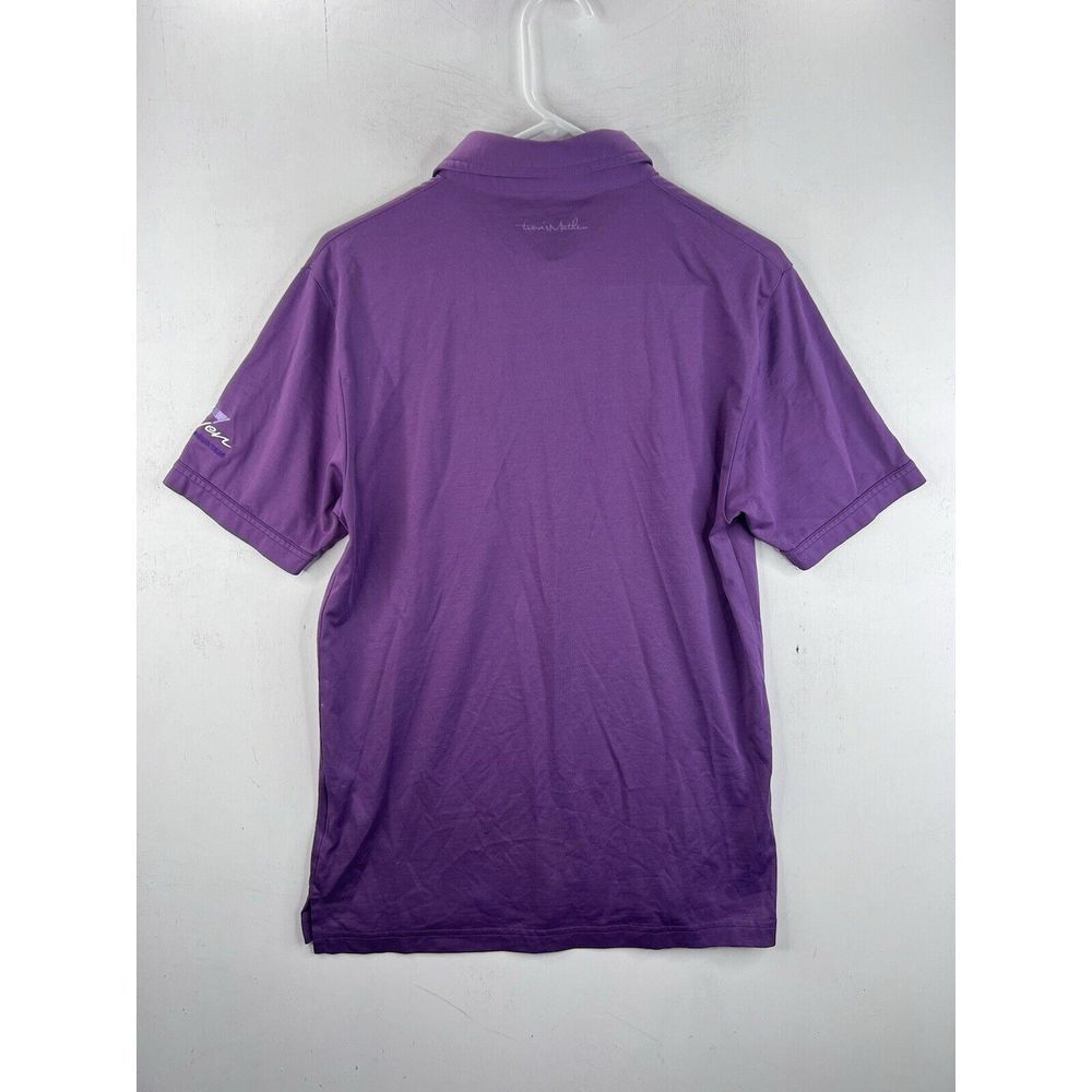 Travis Mathew Performance Pima Cotton Golf Polo Shirt Soft Purple Mens Small - Picture 8 of 12